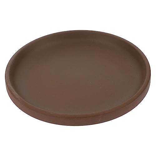 LOORGVEL Plateau Rond Céramique pour Pot De Fleurs avec Soucoupe Égouttement Anti-Glissement Et Résistant