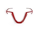 Niceautoitem Interior Accessories ABS Steering Wheel Cover Trim Molding for Jeep Grand Cherokee 2014-2019 Jeep Cherokee 2016-2019 (Red)