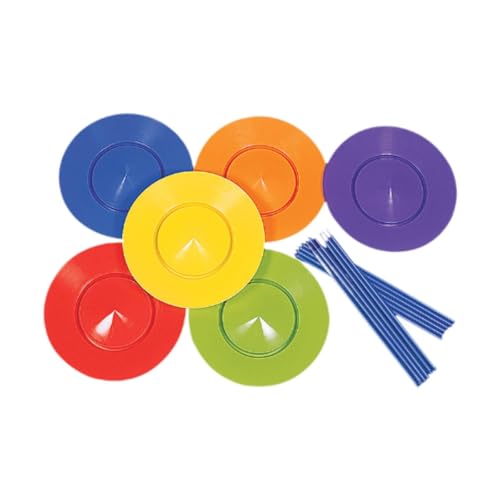 Menolana ,6 Pieces Juggling Set Balance Skills Toy Party Outdoor Game, Acrobatic Toy, Juggling Plate, Juggling Skill Plate Adults