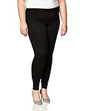 No Nonsense Women's Twill Leggings, Black, Medium