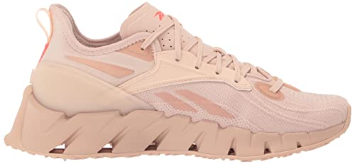 Reebok Women's Zig Kinetica 3.0 Sneaker, Soft Ecru/Neon Cherry, 11.5 #TOP5