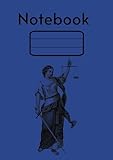 A4 Notebook Lady Justice: Wide ruled with margin notebook | A4 | 80 pages