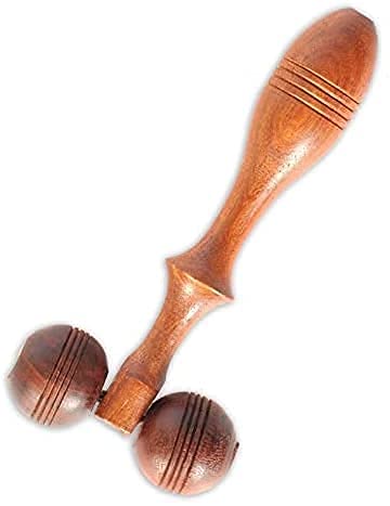 Silistar Ball Massager Wooden Face Massager, Handheld Body Calf Massager, Acupressure Wodden Roller Massager--image-48