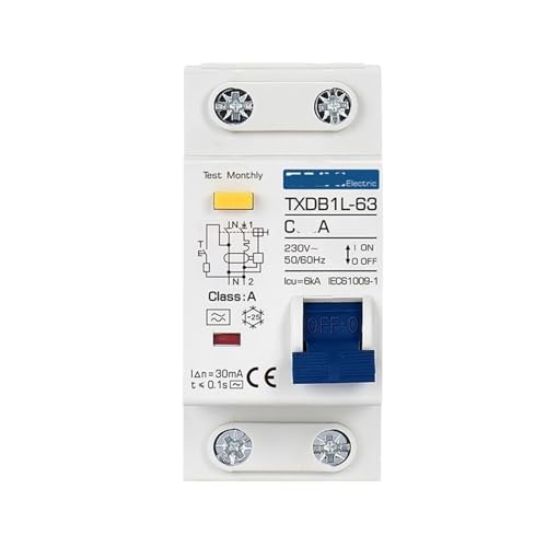 Evite cortocircuitos con disyuntor de corriente residual TXDB1L 40A Tipo A 2
