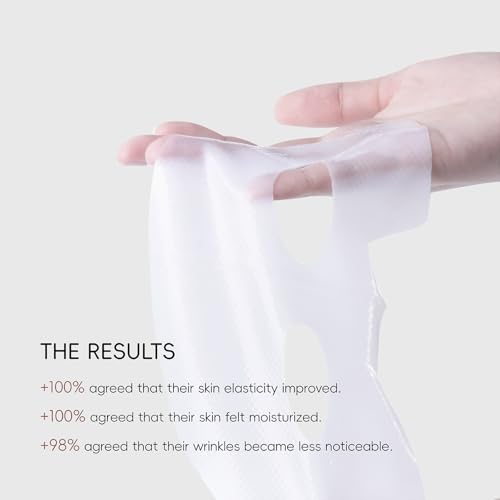 LAJPXKHY Pacote com 10 máscaras de bio-colágeno, antirrugas, máscara facial hidratante Overynight pa