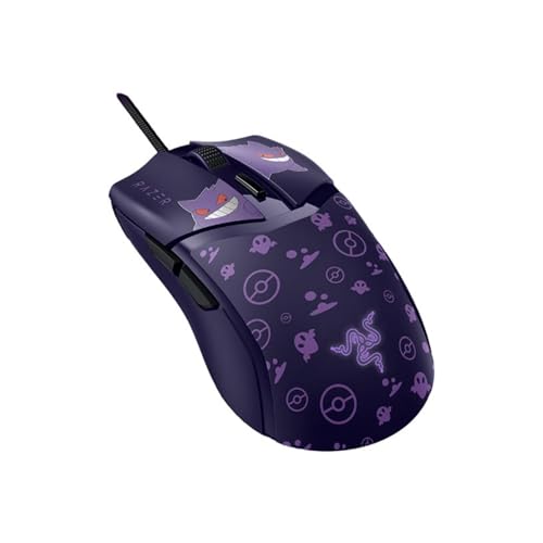 Razer Cobra Gengar Edition - Lightweight Wired Gaming Mouse - 8500 DPI Sensor - 58g - 3rd Generation Optical Mouse switches - Chroma Lighting - Speedflex Cable - PC/MAC | Pokémon Gengar