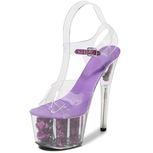 Sandales à plateforme pour femmes talons aiguilles hauts de 6,5 pouces