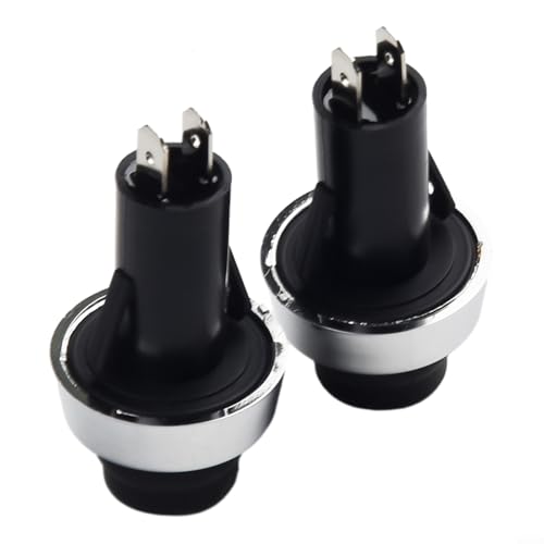 2-Pack Grill Light Switch Replacement Parts 70189 40264001 Compatible for Weber Summit E-470 E-670 S-460 S-470 S-660 S-670 Gas Grills Momentary Button for Lighted Knobs Black