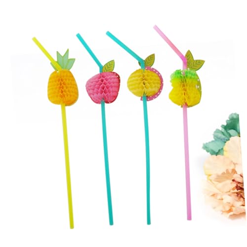 24 pitillos desechables coloridos para fiesta miniatura 6