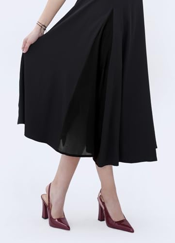 Women's Block high Heels Slingback, Pointed Closed Toe Ankle Strap Fashioned Patent Leather Pumps Shoes.4