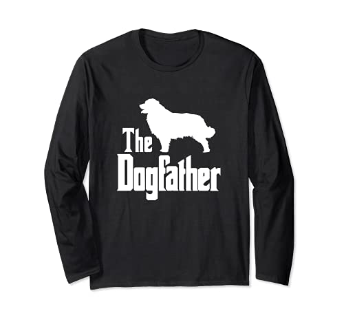 The Dogfather - funny dog gift, funny Leonberger Long Sleeve T-Shirt, Black