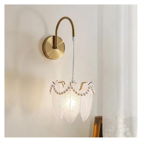 Modernos apliques de pared franceses de lujo, lámparas LED nórdicas minimalistas para decoración de sala de estar y dormitorio, accesorio de iluminación interior de cristal creativo