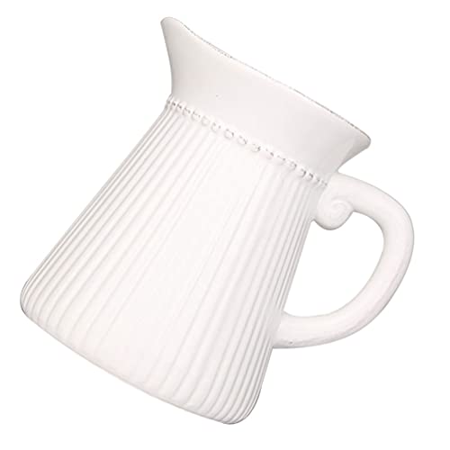 KESYOO Ceramic Vases Milk Jugs Shape Decorative Dry Flower Vase
