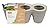 Keter Ivy Herbs Plastic Planter, 3-Pot Shape, Taupe, 13"