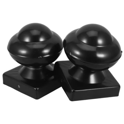Tapas de hierro para postes de cerca MAGICLULU 2 piezas
