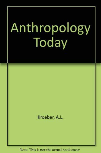 Anthropology Today 0226454207 Book Cover