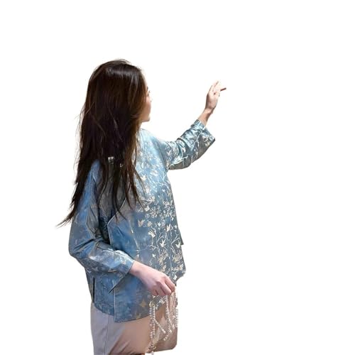Chemisier de printemps style national chinois pour femmes GUOYUXIAO en coton