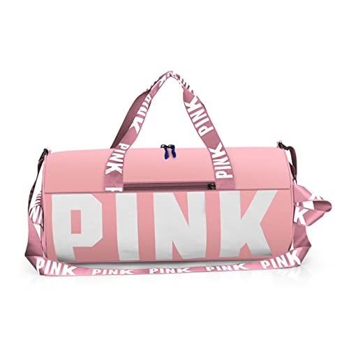 Bolsa de viaje de gimnasio con bolsillo húmedo para natación y asa de transporte cómodo