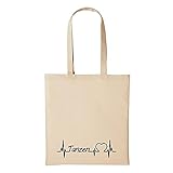 huuraa Jutebeutel Tanzen Herzschlag Puls Musik Paar Partner Sport Liebe Geschenk Idee für Damen und Herren Tasche Baumwolle für Freunde und Familie