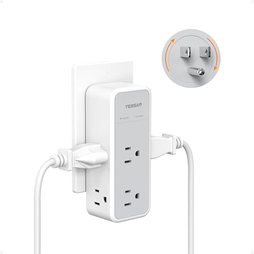 TESSAN 6-Outlet Rotating Surge Protector