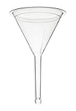 Filter Funnel, 2' - Polyethylene Plastic - Resistant to Acids & Alkalis - Great for Laboratory, Classroom or Home Use - Eisco Labs
