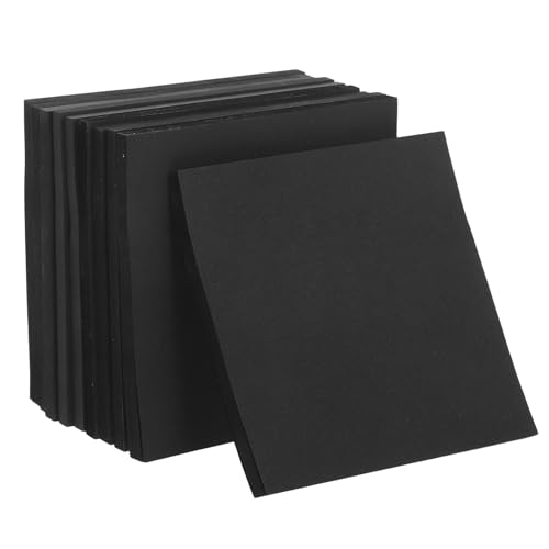 KALLORY 500 Sheets Black Memo Pad Self-Stick Adhesive Note Paper Scrapbook Decorative Notes Sticky Memos For Office Home Accesso