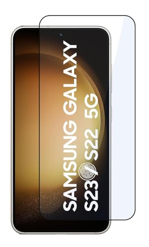 Image of NISHTECH 100% Fingerprint Unlock Military-Grade Gorilla Tempered Glass for Samsung Galaxy S22, S23 5G with Edge to Edge Coverage - Case Friendly, Anti-scratch and Bubble free With installation kit