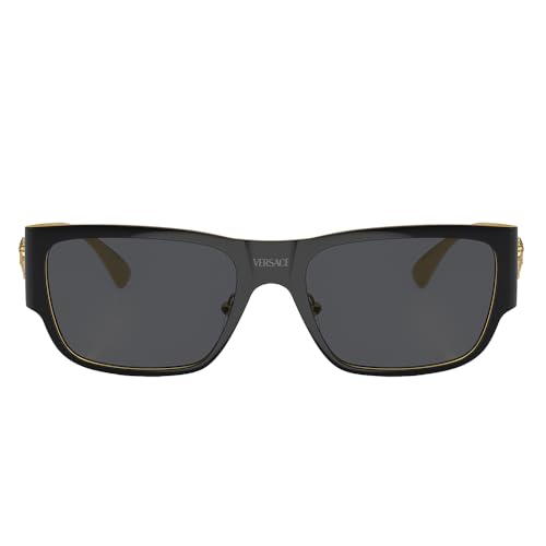 Image of Versace Man Sunglasses Black Frame, Dark Grey Lenses, 56MM