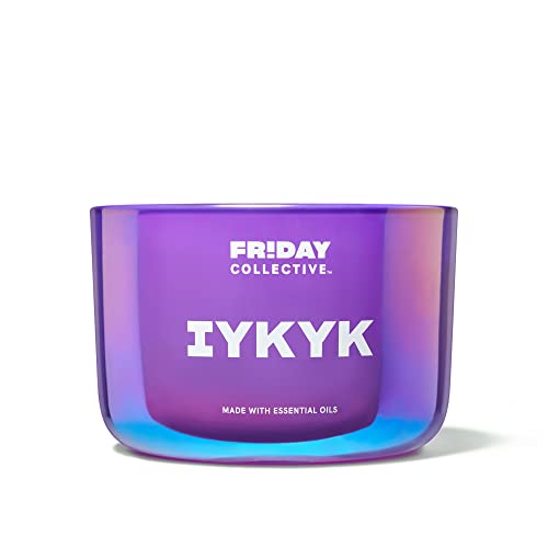 Friday Collective Iykyk Candle, Fruity Scented, Made With Essential Oils, 3 Wicks, 13.5 Oz #TOP24