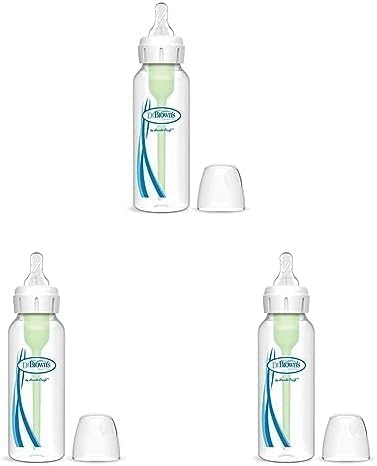 Dr. Brown’s Natural Flow® Options+™ Narrow Baby Bottle, 250ml, 3 Pack