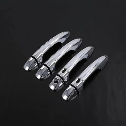 Cubierta de manija cromada para Toyota Hilux Revo 2019-2022 plata