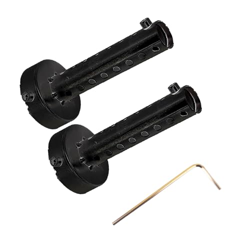 VZU 2Pcs Universal Motorcycle Exhaust Baffle Muffler Insert, DB Killer Silencer, Quiet Motorbike Exhaust Insert for Motorbike Motorcycles-Black