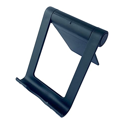 Corlidea Soporte para teléfono móvil, base de soporte robusta, escritorio móvil, universal, teléfono móvil, aluminio, portátil, soporte para teléfono móvil, mesa (negro a tamaño)