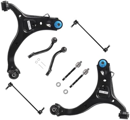 10pc Front Suspension Kit For Hyundai Santa Fe 2007-2012 - Control Arms & Tie Rods