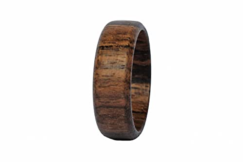 Ring - Holz vom Nussbaum - schöner handgefertigter Schmuck für Damen und Herren (60 (19.1))