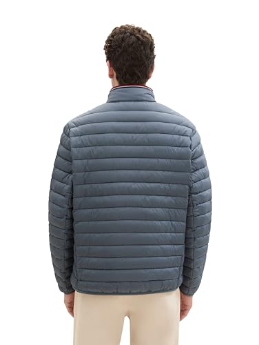 TOM TAILOR Herren Lighweight Steppjacke mit Stehkragen,28128 - Stormy Teal, M – Ansicht 3