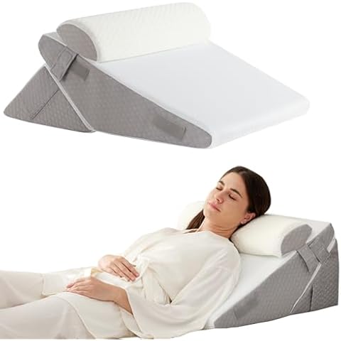 Ruqmuis 3PCS Adjustable Wedge Pillow Set Cover