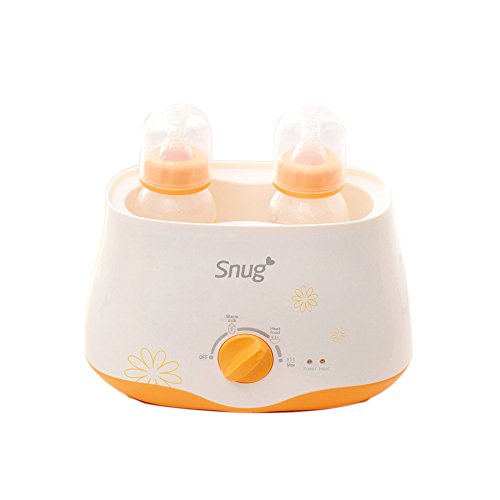 Anself 2 in 1 Portable Double Baby Bottle Warmer Multifunctional Milk Heating Heater BPA Free (Type 1)