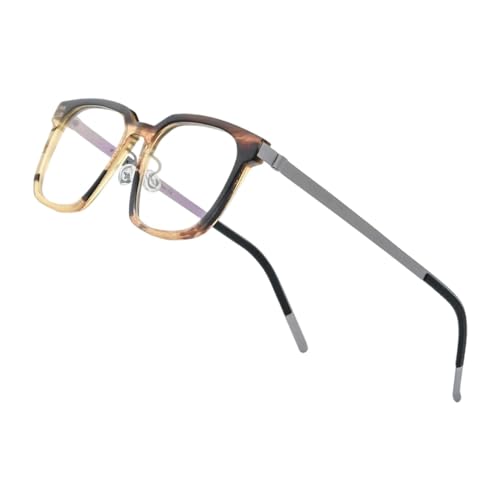 EYPKPL Monturas de Gafas cuadradas Monturas de Gafas de Titanio con Lentes Monturas de Gafas Gafas fáciles de Usar Decoración