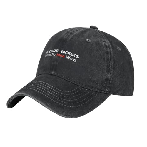 YJWZFCXD Trucker Baseball Hat,My Code Works I Have No Idea