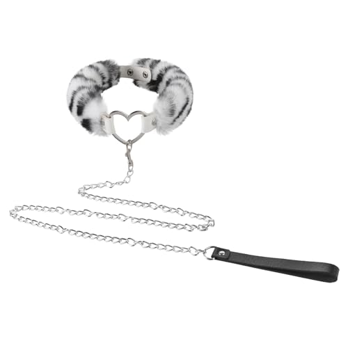 LONTG Collier Ras du Cou Sexy Collier avec Laisse Détachable Collier Ras du Cou Punk Gothique Colliers avec Chaîne Réglable Collier Sensuel Accessoires de...