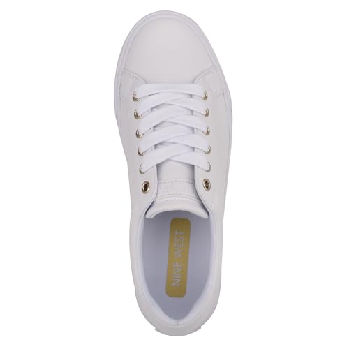 NINE WEST Women's Layna Sneaker, White 120, 11 by NINE WEST - Image 2