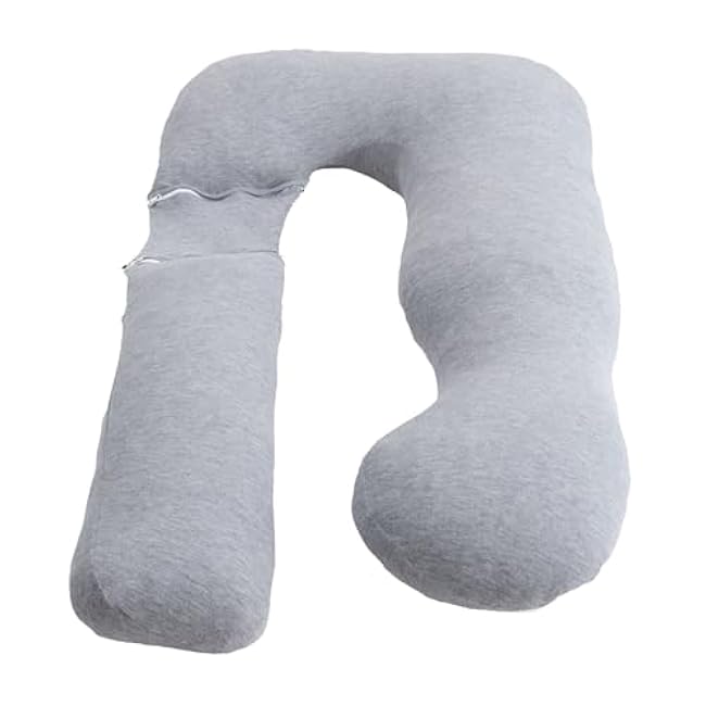 Araluna Adjustable Memory Foam Pregnancy Pillow for Sleeping, U Shaped Full Body Maternity Pillow, Removable Cooling Viscose from Bamboo Cover