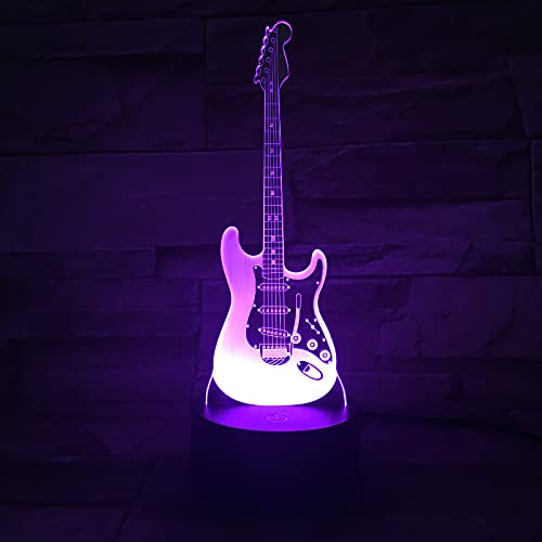 Xdorra beth de guitare lampe 3D 7 couleurs lumières créatives Table de chambre lumières décoratives meilleurs cadeaux… - Les Beatles, Paul McCartney, John Lennon, RIngo Starr, George Harrison Xdorra beth de guitare lampe 3D 7 couleurs lumières créatives Table de chambre lumières décoratives meilleurs cadeaux… – Image 4