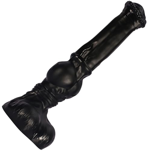 BDSMAGE Riesen Analdildo Analplug,Horse Dildo Buttplug Analspielzeuge Fisting Plugs Sexspielzeug erotisches Sex Spielzeug ab 18 für Paare Frauen Männer extrem (Schwarz, S)