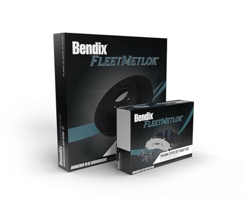 Image of Bendix Fleet Metlok MKD1904AFM Semi-Metallic Front Brake Pads for Dodge Durango 2021-2017, Jeep Grand Cherokee 2013, Grand Cherokee 2022-2017