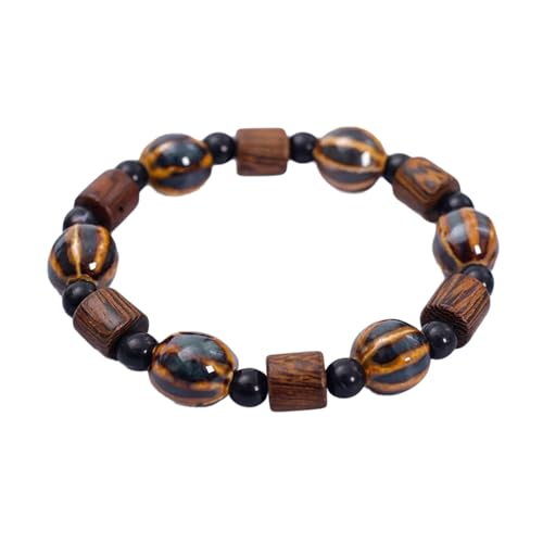 猫とのユニークな手作りのセラミックカラフルな猫は、快適なフィット感のための調整可能なコードでビーズを付けていますビーズのジュエリー