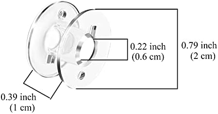 SIXQJZML Style SA156 Sewing Machine Bobbins for Brother - 50 Pack