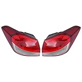 Jiabailie Rear Taillight,Outer Tail Light Lamp Assembly for Kia Forte EX,LX,S,SX 2017-2018 Halogen Taillight OE L92401-F20000 R92402-F20000 Left Driver and Right passenger Side Red Lens