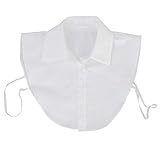 Cómodos y cómodo de llevar runfon Blusas Uso Blusa Cuello Cuello Uso desmontable Cuello joyas negro – blanco 100% nuevo